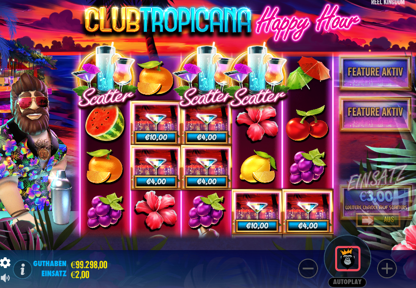 Club Tropicana Happy Hour